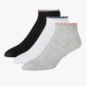 Ted Baker Womens 3 Pack Double Cuff Low Cut Socks Bamboo Rayon NWT
